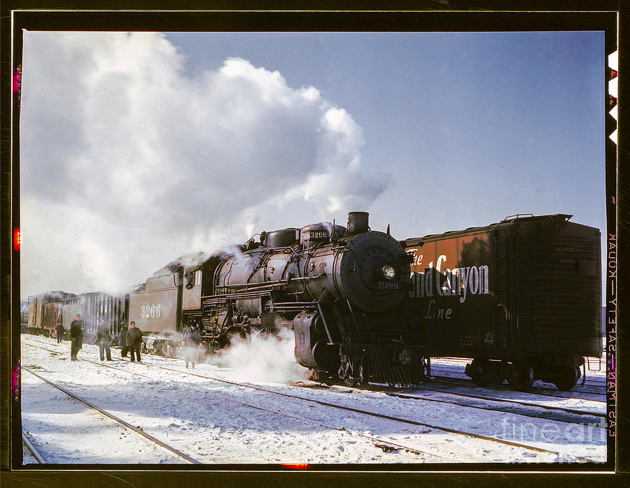 Santa Fe Railroad Photograph by Russell Brown