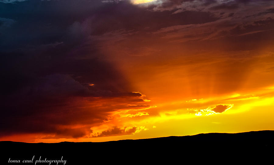 Santa Fe Sunset Photograph by Toma Caul