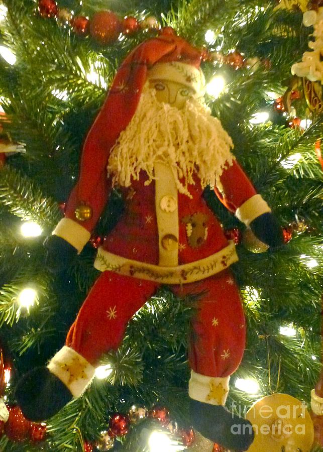 Santa Got Hung Up Photograph by Barbie Corbett-Newmin