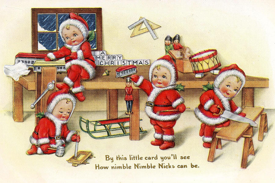 Santa Helpers At Work Photograph