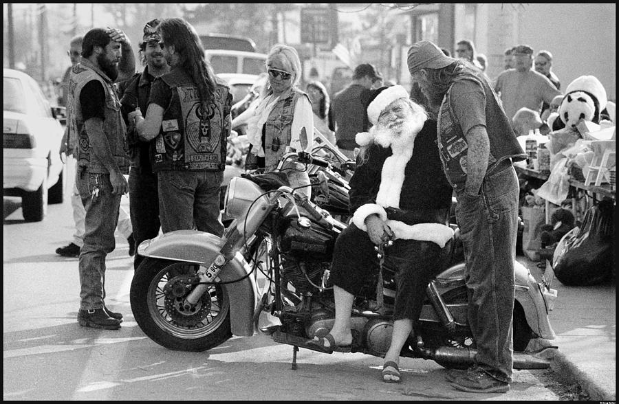 Vintage Photograph - Santa Helpers by Doug Barber