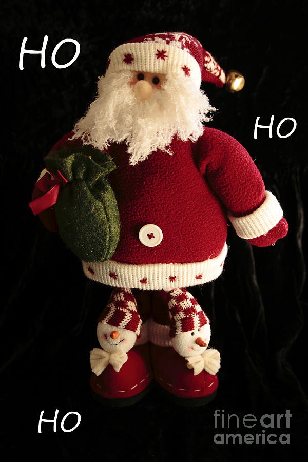 Holiday Photograph - Santa HO HO HO by Linda C Johnson Holiday Photograph - Santa HO HO HO by Linda C Johnson
