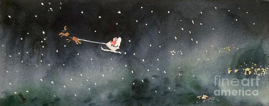 Santa is Coming Painting by Yoshiko Mishina
