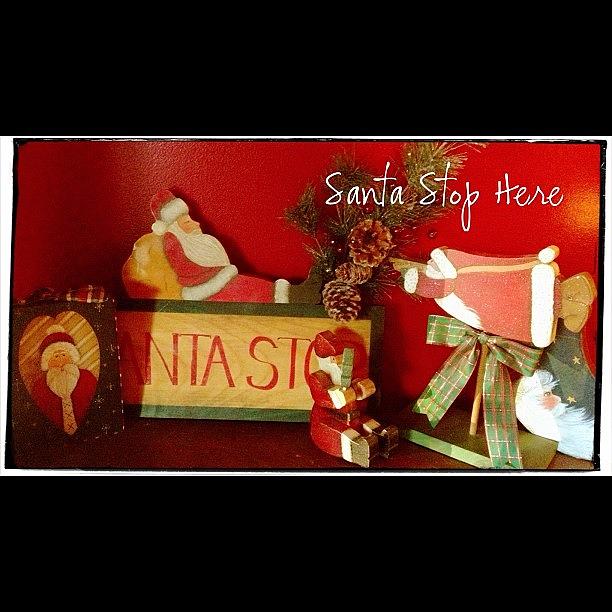 Christmas Photograph - Santa Is Sure To Stop Here! #altphoto by Teresa Mucha