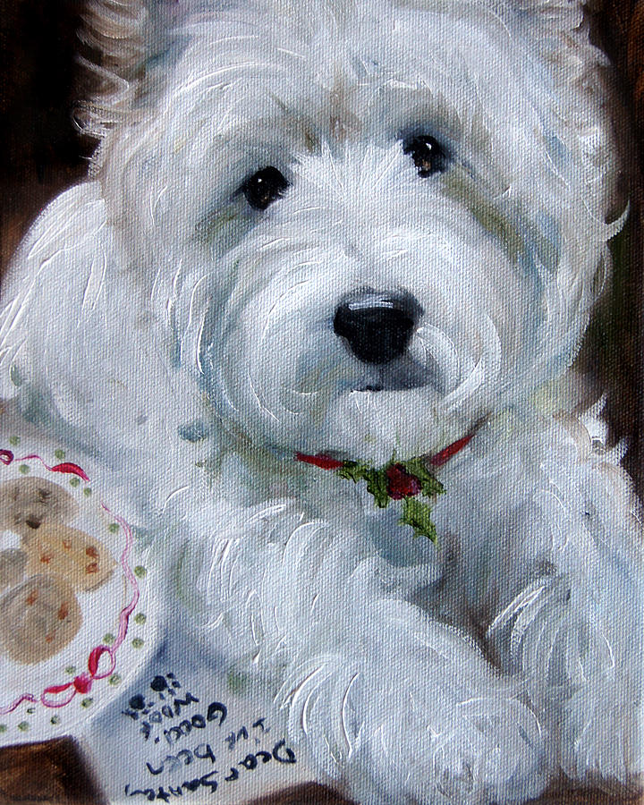 Cookie Painting - Santa Ive been good by Mary Sparrow