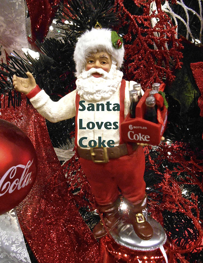 Santa Loves Coke Photograph by Joan Reese