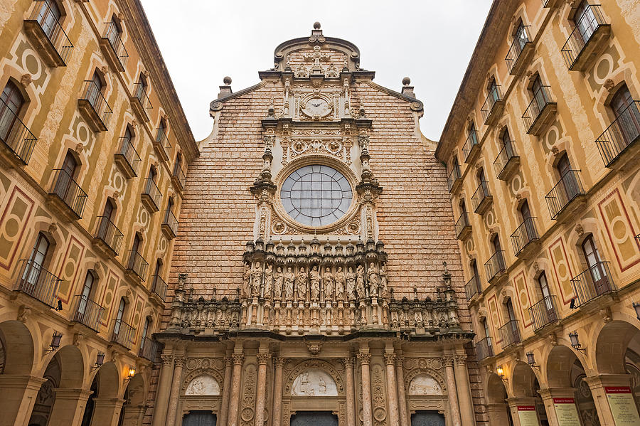 Santa Maria de Montserrat Abbey in Catalonia Spain Photograph by Marek Poplawski