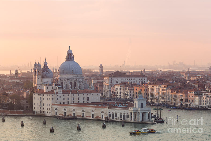 Santa Maria della Salute church at sunset - Venice - Italy Photograph by Matteo Colombo