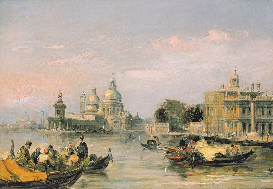 Santa Maria Della Salute, Venice, 19th Century Painting by Edward ...