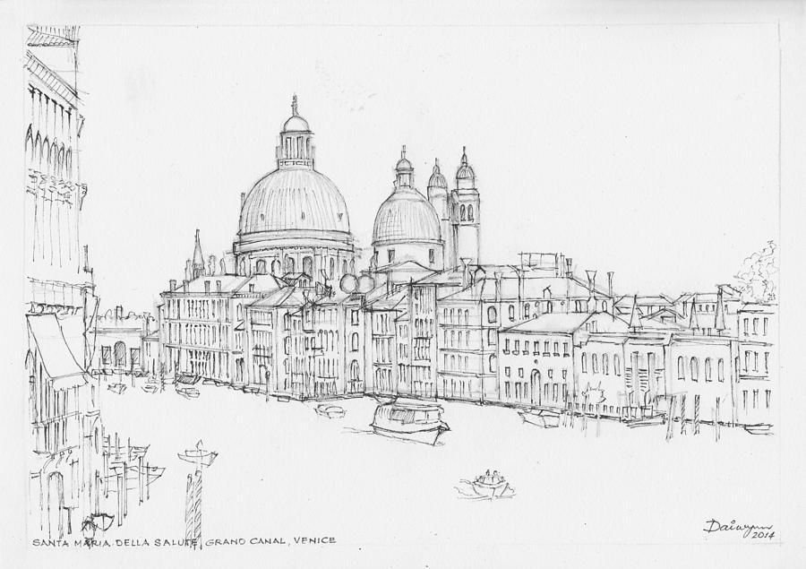 Santa Maria della Salute Venice Painting by Dai Wynn