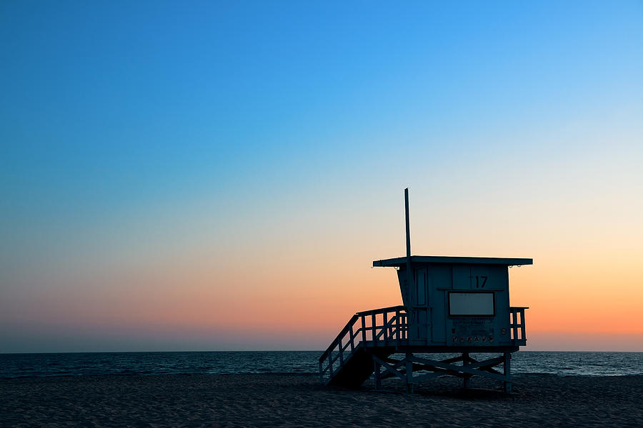 Santa Monica beach  Photograph by Songquan Deng