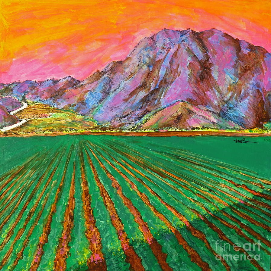 Santa Monica Mountains California Painting by Robert Birkenes