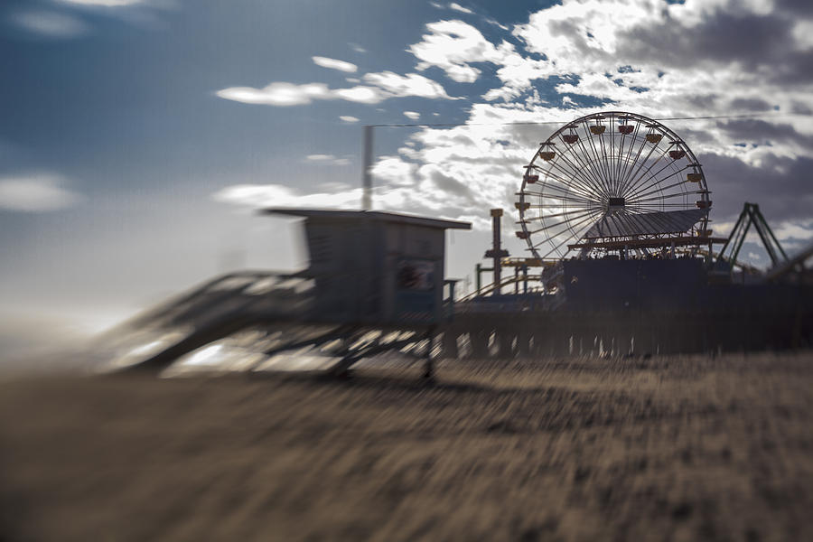 End of the Day or Times at Santa Monica Pier Photograph by Scott Campbell
