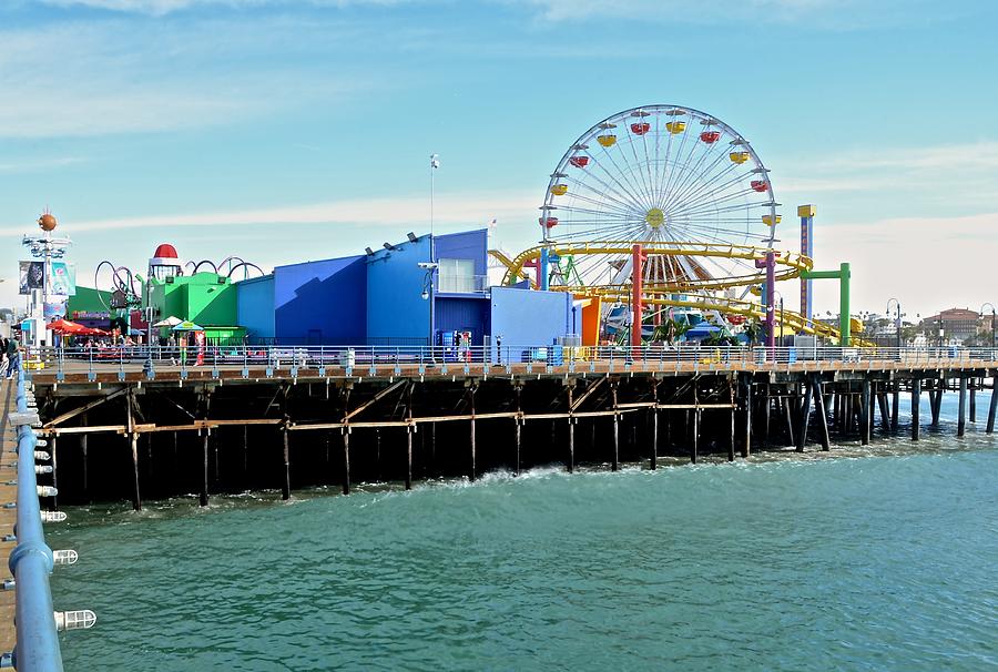 Santa Monica Pier Photograph by Corinne Rhode