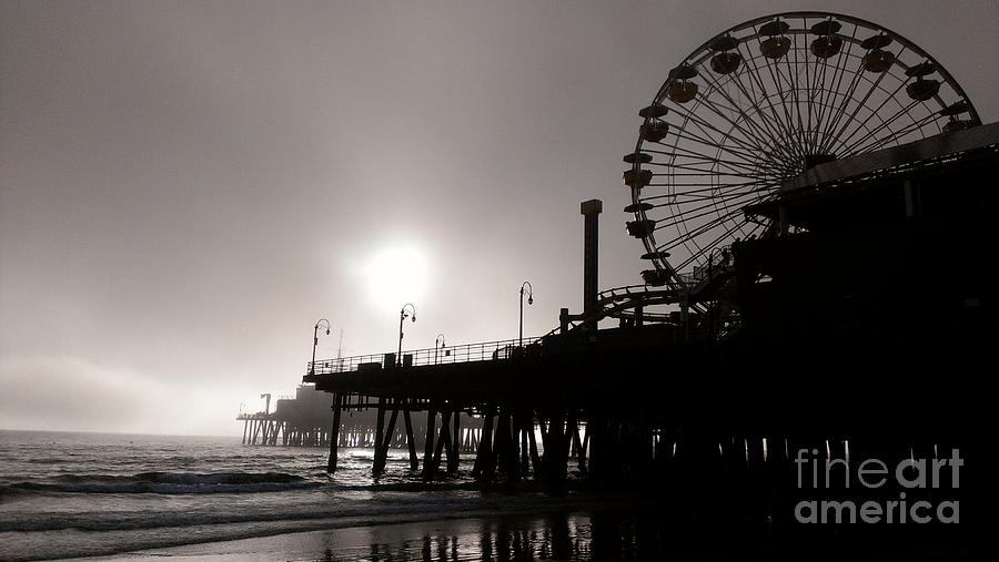 Santa Monica Photograph - Santa Monica Pier by James Moore