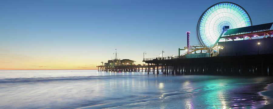 Nature Photograph - Santa Monica Pier by S. Greg Panosian