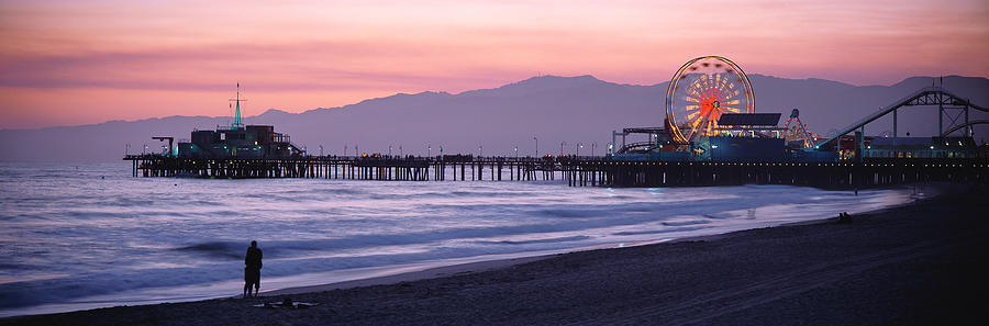 Santa Monica Photograph - Santa Monica Pier Santa Monica Ca by Panoramic Images
