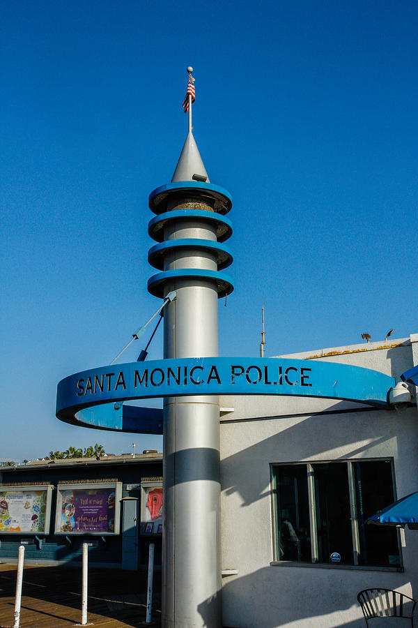 Santa Monica Police Department Photograph by Robert Hebert