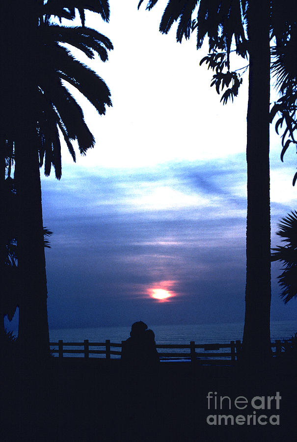 Santa Monica Sunset Romance Photograph by Tom Wurl