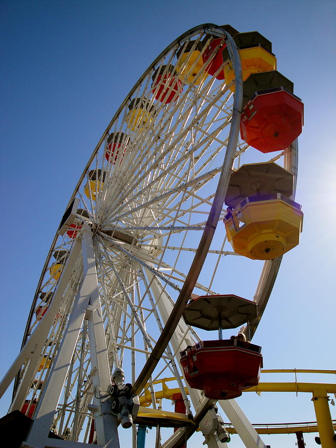 Santa Monica Wheel Photograph by Natalia Nowak - Fine Art America