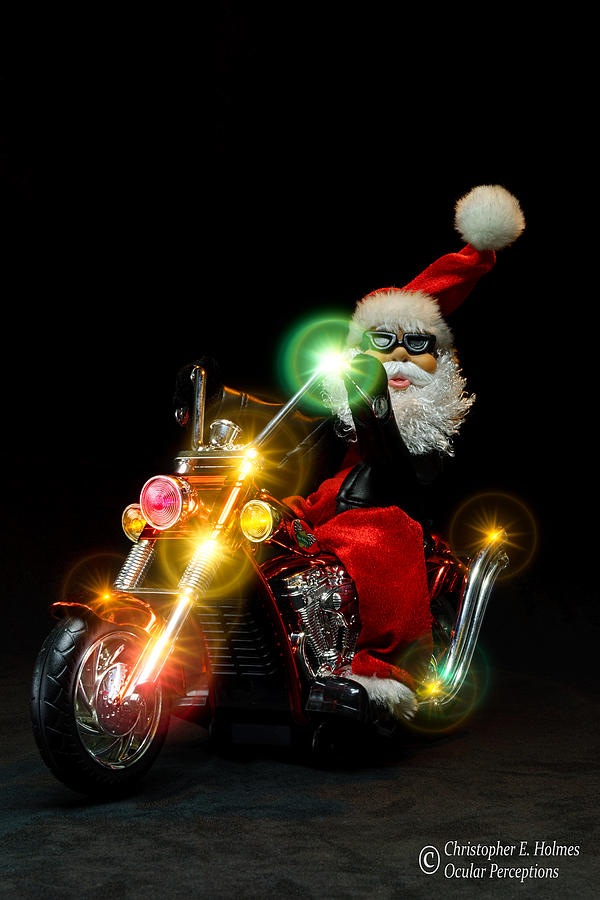 Santa Motoring Photograph by Christopher Holmes