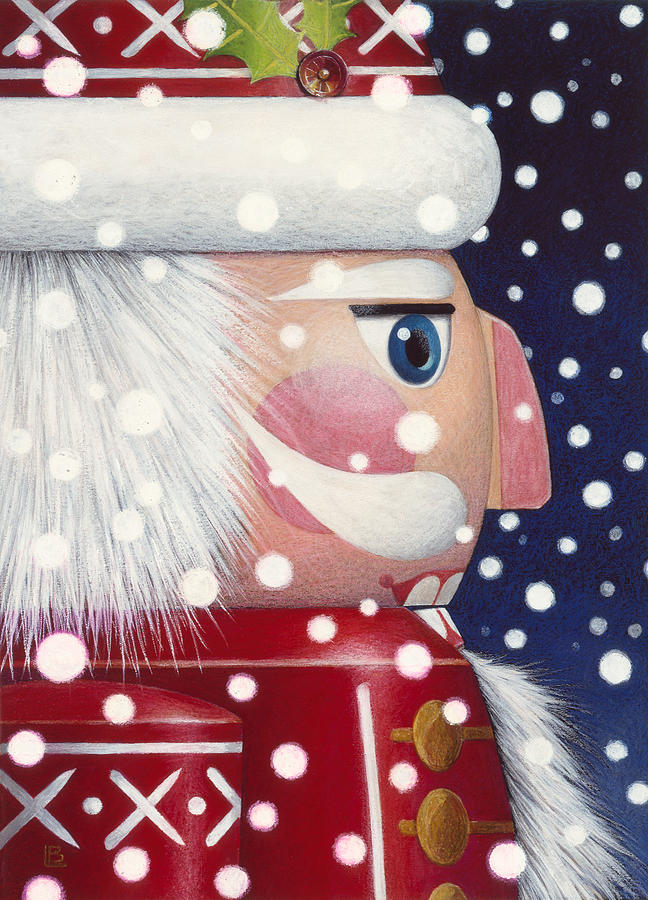 Santa Nutcracker Painting by Lynn Bywaters