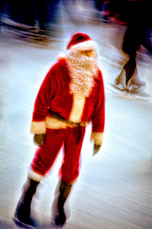 Santa On Ice Photograph by Chris Lord