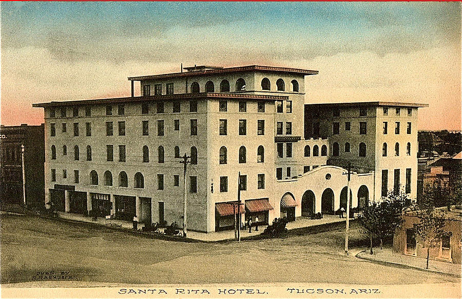 Santa Rita Hotel Tucson Arizona 1909 Photograph by David Lee Guss