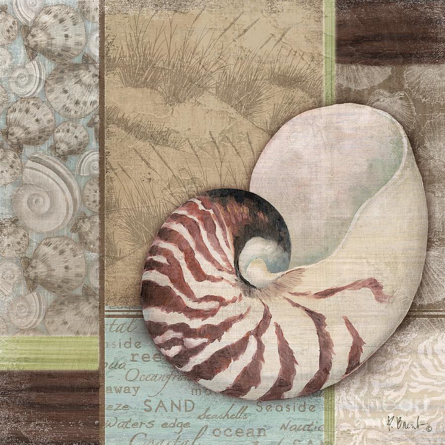 Shell Painting - Santa Rosa Shell II by Paul Brent