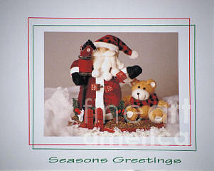 Santa - Seasons Greetings Photograph by Sharon Elliott