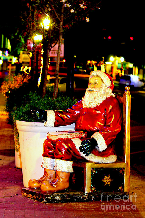 Santa Takes A Break Photograph by Kathy  White