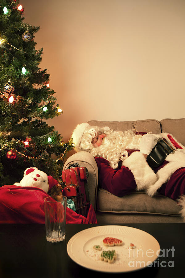 Santa Takes a Nap Photograph by Diane Diederich