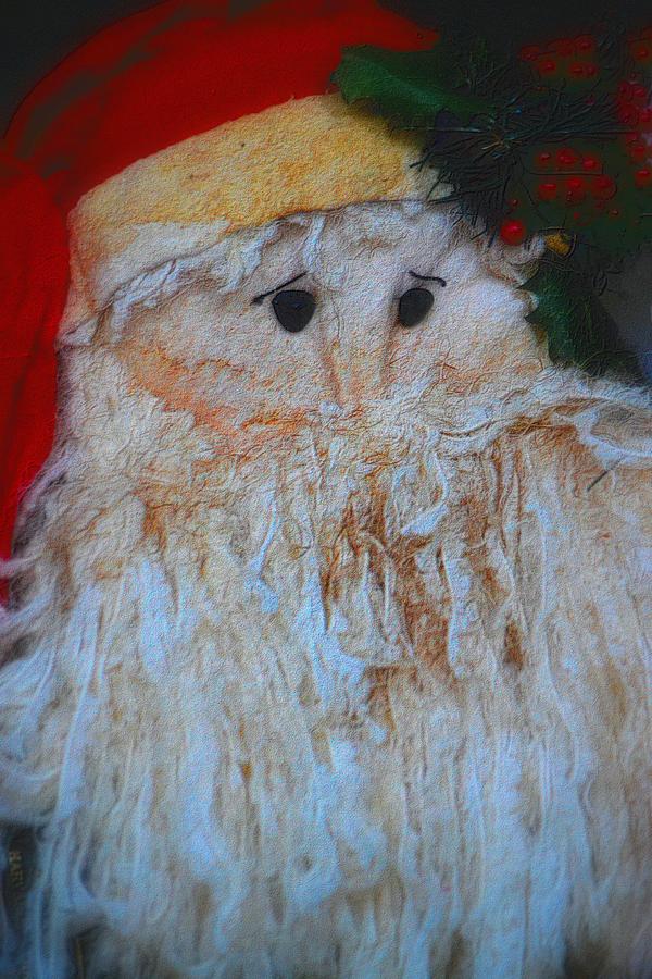 Santa With Button Eyes Photograph by Nadalyn Larsen