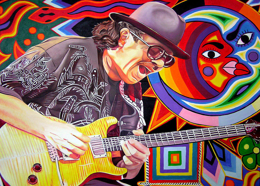 Santana Mystic Vision Painting by Joshua Morton