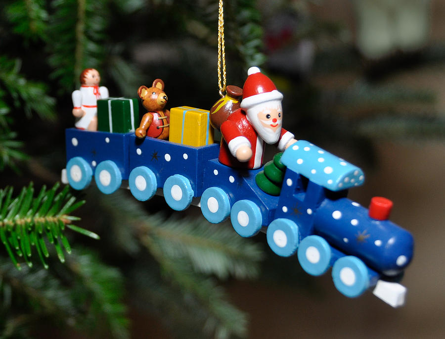 Santas Train Delivery Photograph by Georgette Grossman