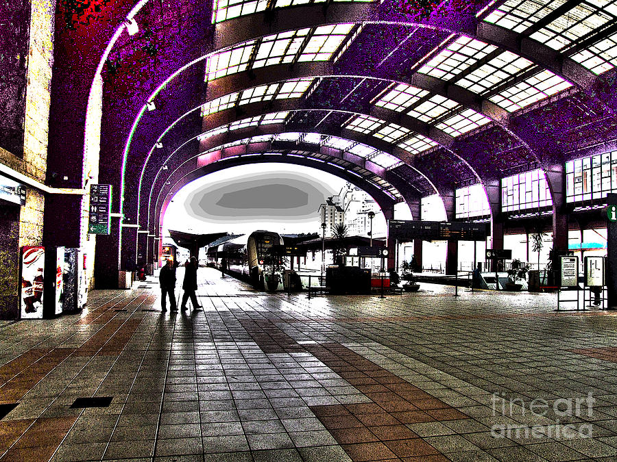 Santiago de Compostela Station Digital Art by Andrew Middleton