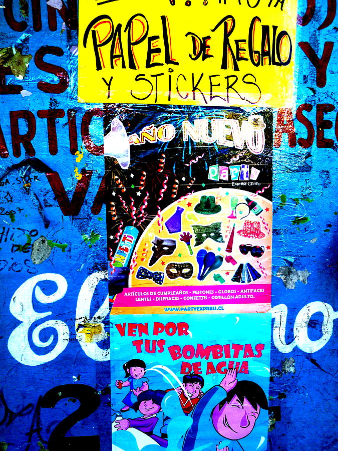 Santiago Graffiti Wall  Photograph by Funkpix Photo Hunter