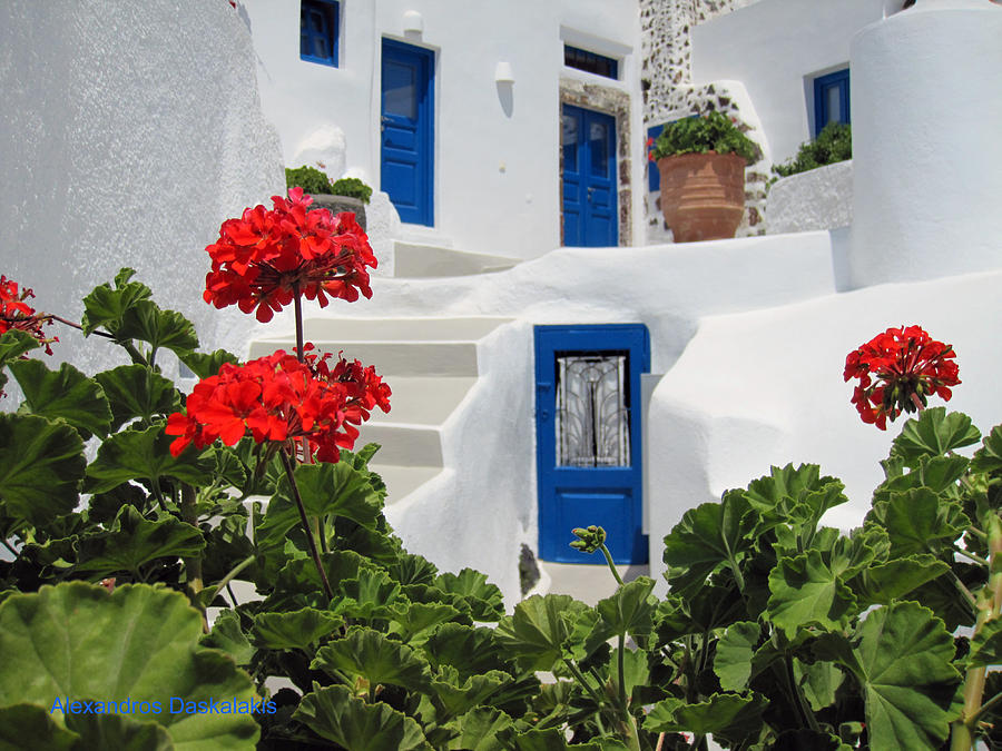 Santorini Beautiful House Photograph by Alexandros Daskalakis