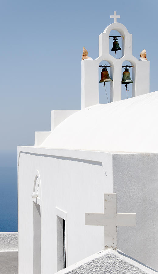 Santorini Bells Photograph by Darin Volpe