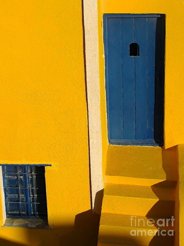 Santorini Doorway Photograph by Suzanne Oesterling