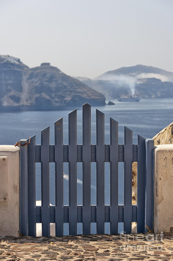 Santorini gate Photograph by Antony McAulay