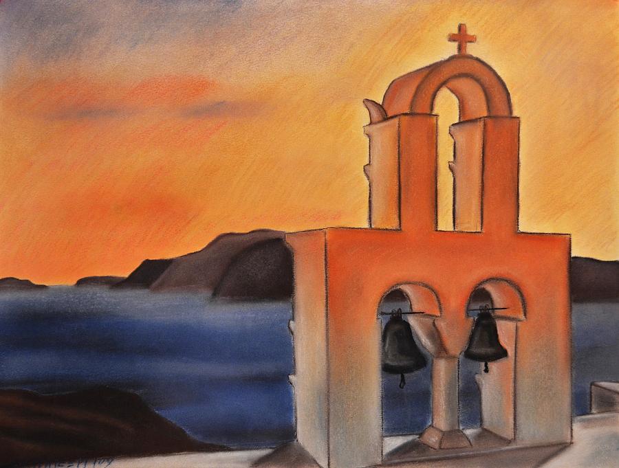 Greek Pastel - Santorini Greece Sunset by Dimitra Papageorgiou