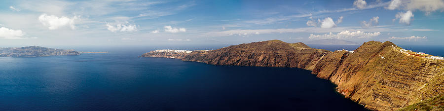 Santorini panorama Photograph by Gary Eason
