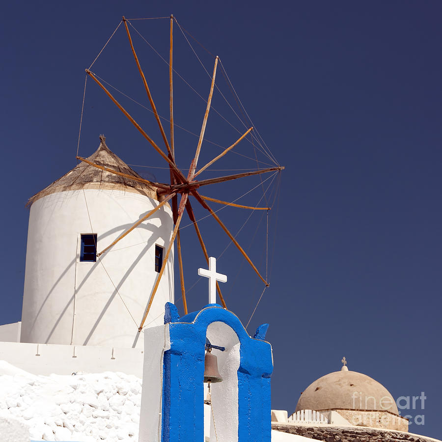 Santorini Windmill 04 Photograph by Antony McAulay | Fine Art America