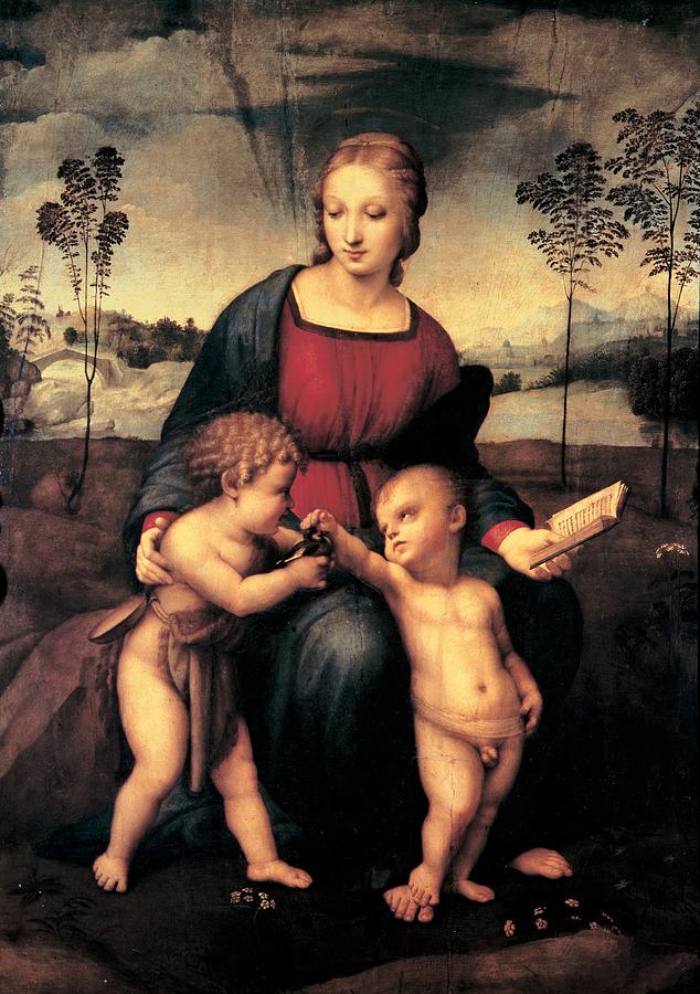 Madonna Photograph - Sanzio Raffaello, Madonna With Child by Everett
