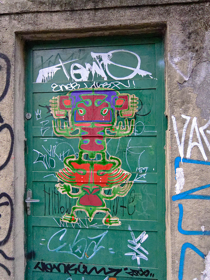 Sao Paulo Green Door I Photograph by Julie Niemela