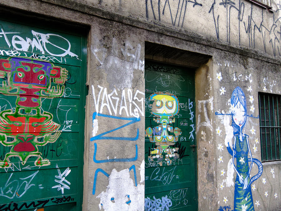 Sao Paulo Green Doors Photograph