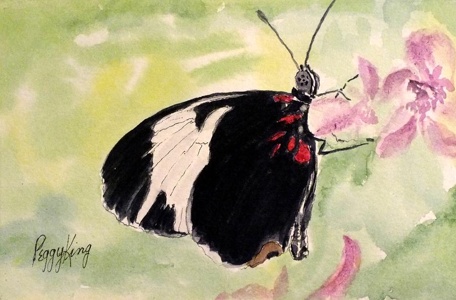 Sapho Longwing Painting by Peggy King