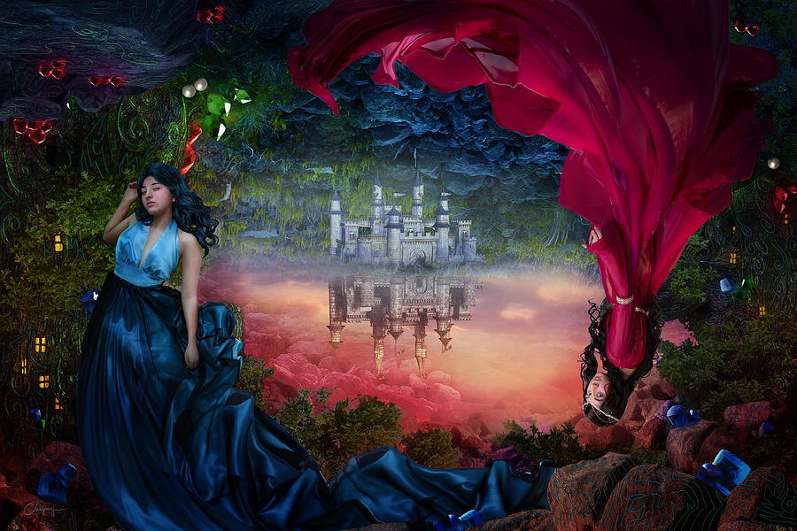Fantasy Digital Art - Sapphire by FireFlux Studios