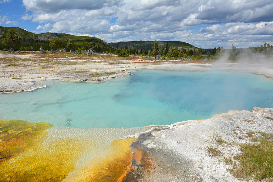 Sapphire Pool in Biscuit Basin of Yellowstone National Park Photograph ...